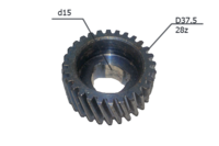 Шестерня ответная для  перфоратор 28 зубов круглые выемки (835А)