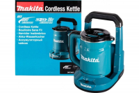 Аккумуляторный чайник Makita LXT 2x18В, объем 800 мл, клапан в крышке, метал. фильтр, док-станция DKT360Z, арт. 204705