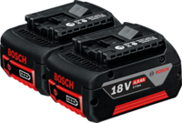 Аккумуляторный блок Bosch Комплект аккумуляторов GBA 18 В 4,0 А*ч M-C Professional (арт. 1600Z00042)