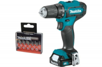 Аккумуляторная дрель-шуруповерт Makita CXT + набор бит D-31083 DF333DYX14, арт. 200624