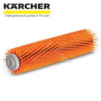 Профилированная цилиндрическая щетка, высокий/низкий, оранжевый, 300 мм Karcher, арт.2.642-661.0
