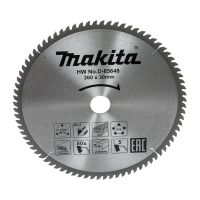 Пильный диск универсальный 260x30 мм 80T Makita D-65648