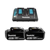 Набор Makita: аккумулятор BL1850B 2 шт.+ зарядное устройство DC18RD (18V 2×5.0Ач), арт. 191L75-3