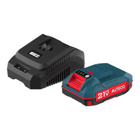 Стартовый набор ALTECO аккумулятор 1×21Vmax 2Ah и зарядное устройство (BCD 21-20 Li + BC 21-40 QF) 93166