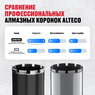 Алмазная коронка ALTECO Pro 63*450 93539