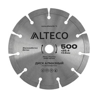 Диск алмазный по железобетону ALTECO 500x25.4x3.6 мм 66493