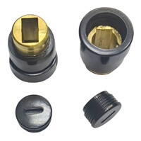 Щеткодержатель для электроинструмента тип13, корпус D-20мм L-28мм, отсек для щетки 6х10мм (пара), 016-2330