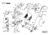 Корпус для электрической газонокосилки (арт. F016103143)