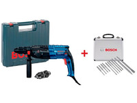 Перфоратор Bosch GBH 240 F Professional с патроном SDS plus + набор сверл SDS plus из 11 шт. в кейсе, 0615990L2S