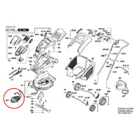 Блок двигателя для газонокосилки Bosch ROTAK 43 LI (арт. F016104248)