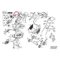 Расцепляющий рычаг для газонокосилки Bosch ROTAK (арт. F016L66107)